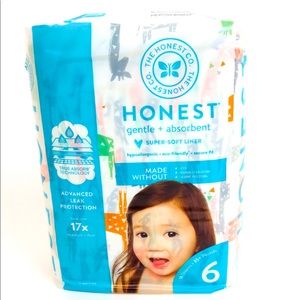 Honest Diapers 18ct Eco-Friendly Absorbent Size 6